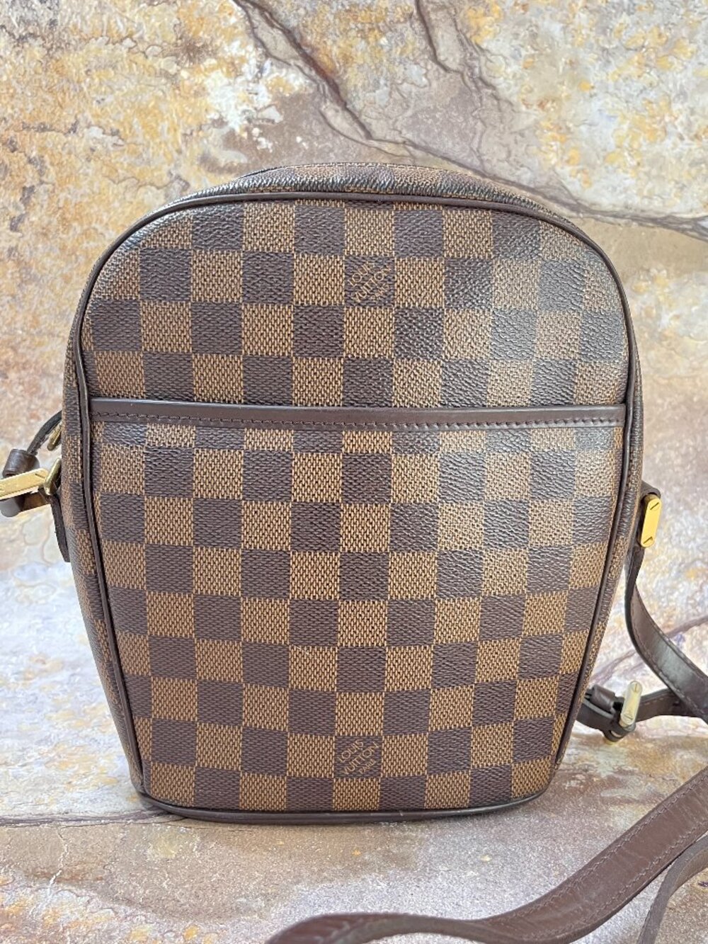Louis Vuitton Ipanema PM Shoulder Bag Damier Ebene Crossbody